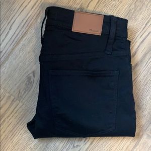 Madewell Black Curvy High Rise Skinny Jeans